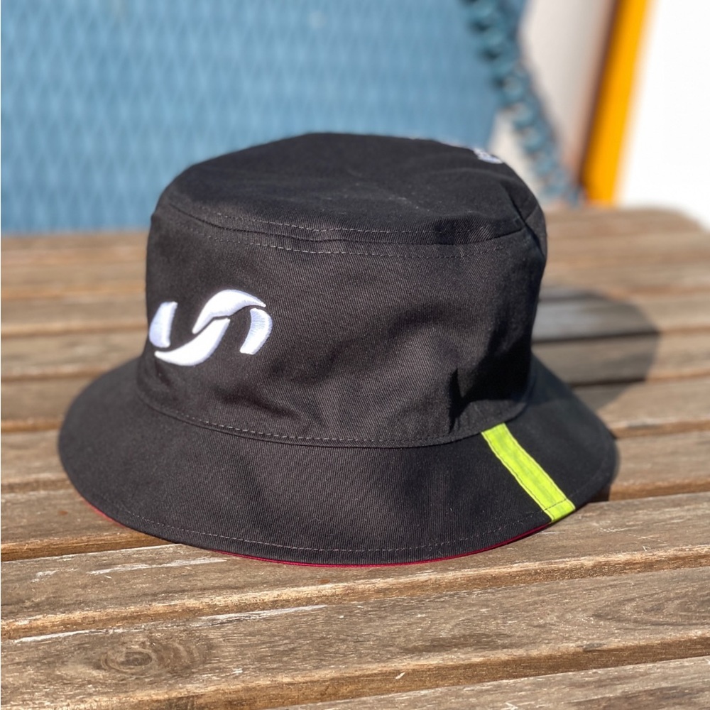 Soflo Riders Reversible bucket hat made with upcycled kite
